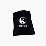 Mini black satin baggie style