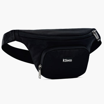 Unisex premium waist black bag
