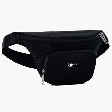 Unisex premium waist black bag 