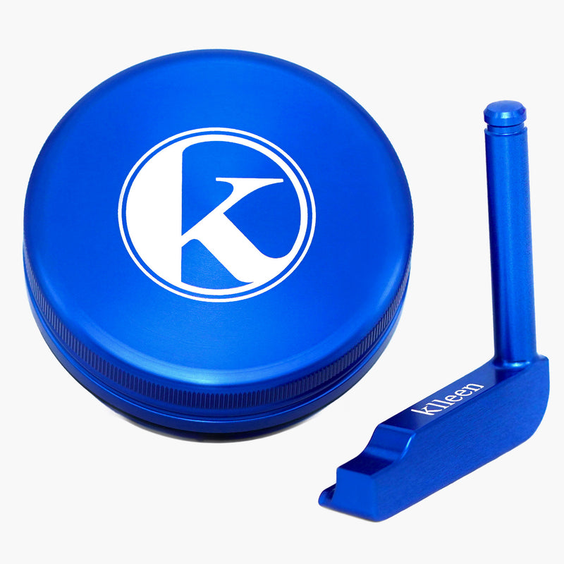 High quality blue 2 piece grinder 